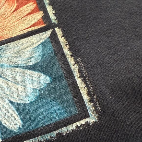 Vintage Navy America flag flower design t-shirt - Authentic Sonoma, Unisex XL - Picture 6 of 7